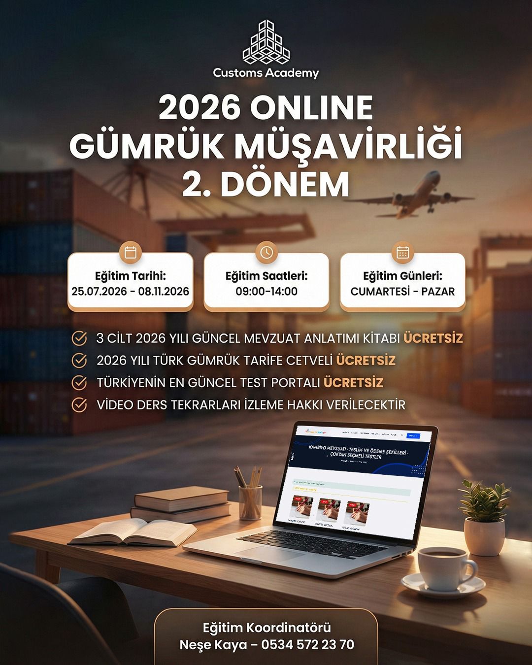 Gümrük Müşavirliği Online Eğitim Kursu 2026 2. Dönem