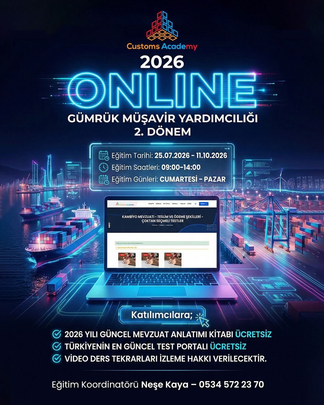 Gümrük Müşavir Yardımcılığı Online Kursu 2026 - 2. Dönem